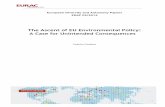 The Ascent of EU Environmental Policy: A Case for ... · European Diversity and Autonomy Papers EDAP 05/2014 The Ascent of EU Environmental Policy: A Case for Unintended Consequences