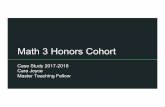Math 3 Honors Cohort - ase.tufts.edu · Pilot Plan Part 3: School year 2018-19 1. Cohort the focus students so that they all take Math 3 Honors together or so that they can at least
