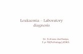 Leukaemia – Laboratory diagnosis Leukemias-27-05-2015.pdf · anisopoikilocytosis (variable ) thrombocytopenia leukocytosis ( may be normal / decreased ) blasts ( > 20% ) monocytosis