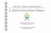 2. Sistem Komunikasi Telepon - repository.unimal.ac.idrepository.unimal.ac.id/2596/3/ST_02_Sistem-Komunikasi-Telepon.pdf · lain dalam jaringan. ... switching berbeda dengan jaringan