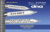 DNA 2013/2014 MARKETING, EXHIBIT ...2014.dnanurse.org/sites/default/files/DNA-13-MarketingBrochure-WEB_101613.pdf · dna 2013/2014 marketing, exhibit & partnership opportunities 1.