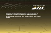 Gold:Protein Stoichiometric Analysis of Albumin … OCT 2018 US Army Research Laboratory Gold:Protein Stoichiometric Analysis of Albumin-Stabilized Gold Nanoclusters by Kiwon Ok, Heather