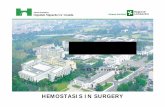 HEMOSTASIS IN SURGERY - Uniwersytet Jagielloński Colleg · • Why talk of hemostasis in surgery? – for a safe surgery – we have a number of technical choices to achieve hemostasis