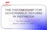 THE PARTNERSHIP FOR GOVERNANCE REFORM IN …siteresources.worldbank.org/INTINDONESIA/Resources/Partnership... · THE PARTNERSHIP FOR GOVERNANCE REFORM IN INDONESIA ... in the establishment