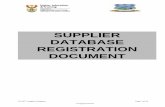 SUPPLIER DATABASE REGISTRATION DOCUMENT · LP CET -Supplier Database Page 3 of 16 © Copyright Protected SUPPLIER REGISTRATION FORM IMPORTANT NOTES Please read ... Valid and Original