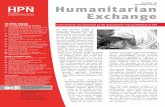 Number 28 November 2004 HPN Humanitarian Exchange · tarian crisis prevails in the occupied ... Humanitarian Exchangefocuses on the ... 33 Private military companies: a word of