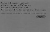 Geology and Ground -Water Resources of Comal County,Texas · The purpose of this report on the geology and ground-water resources of Comal County in central Texas is to determine