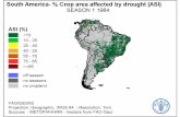 PowerPoint Presentation file% Crop area affected by drought (ASI) SEASON 1 1984 ASI (0/0) 10 25 40 55 75 25 40 55 70 85 off season no seasons no cropland FAO/GIEWS Projection.