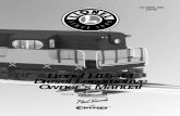 Lionel H16-44 Diesel Locomotive Owner’s Manual · Lionel H16-44 Diesel Locomotive Owner’s Manual 72-8806-250 ... TowerCom announcement (in Command) • Odyssey System for speed