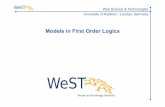 Models in First Order Logics - west.uni-koblenz.de fileSteffen Staab staab@uni-koblenz.de Advanced Data Modeling 3 of 17 WeST First-order signature First-order signature Σ consists