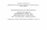 Department of Chemistry Final Draft of Syllabus of B. Sc ...jbsw.shikshamandal.org/wp-content/uploads/2018/06/2-Chemistry-Sem-I-to-Sem-IV.pdf · Physical Chemistry 1. Determination