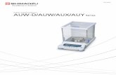 C054-E049G AUW-D/AUW/AUX/AUY Series - shimadzu.com · Data directly jumps to your Windows® application Shimadzu’s unique offer: the weighed result on the balance’s display is