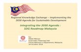 Integrating the 2030 Agenda : SDG Roadmap Malaysia IA... · Malaysia has made a commitment to the 2030 Agenda… “Malaysia is absolutely committed to the Post 2015 agenda - the
