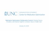 Medication Optimization Collaboration ... - pharmacy.unc.edu · implementation and improvement –this is the first study to provide a holistic system for CMM implementation •Momentum