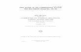 RG FINAL REVIEW OF THE COMPREHENSIVE NUCLEAR … · u.s. government printing office 61–364 cc washington : 2000 s. hrg. 106–262 final review of the comprehensive nuclear test