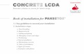 Book of installation for - Panbeton LCDA - Panbeton Installation.pdf · them, dusting with a microfibre cloth is sufficient. For Panbeton® & Slimbeton® panels with a protective