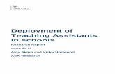 Deployment of teaching assistants in schools · Models of TA deployment 5 Additional tasks being carried out by TAs 7 TA Employment 7 Benefits and challenges of TA deployment 7 Changes