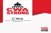 2018 LEGISLATIVE ISSUES BOOKLET - cwa-union.org · 501 20001 2024341315 A a-union.org 2 CWA represents 700,000 workers in private and public sector employment in the United States,