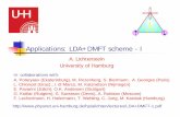 Applications: LDA+DMFT scheme - I - uni-hamburg.deDMFT-1.pdf · Outline-I • From Atom to Solids: Multiplets in solids • Functionals: MFT, DFT, SDF • Multiorbital DMFT for General