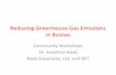 Reducing Greenhouse Gas Emissions in Boston Mitigation Slides from... · Reducing Greenhouse Gas Emissions