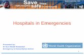 Hospitals in Emergencies - bencana-kesehatan.net dr. suci_health... · 7 In Aceh province, Indonesia, Destroyed 30 of the 240 health clinics were completely destroyed. Seventy-seven