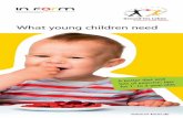 What young children need - Gesund ins Leben · A better diet and tips -olds  What young children need