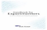 Handbook Experimenters - cdnm.statease.com · Rev 11/27/17 Introduction to Our Handbook for Experimenters Design of experiments is a method by which you make purposeful changes to