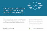Strengthening the Enabling Environment · Strengthening the Enabling Environment THE CAPITAL ABSORPTION FRAMEWORK: PART 3 Round 5 I. INTRODUCTION Communities across the country need