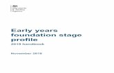 2019 early years foundation stage profile handbook .EYFS profile: purposes, principles and processes