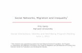 Social Networks, Migration and Inequality1people.soc.cornell.edu/garip/presentations/social_nets_mig_inequality_2011.pdf · 1 Social Networks, Migration and Inequality1 Filiz Garip