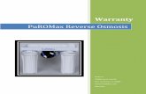PuROMax Reverse Osmosis - National Trade Supply · PuROMax Reverse Osmosis Membrane reduces dissolved minerals, metals and salts. During the process harmful During the process harmful
