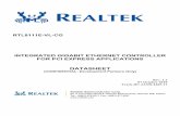 Realtek RTL8111E-VL-CG Datasheet 1 - recomb-omsk.ru · w rtl8111e-vl-cg integrated gigabit ethernet controller for pci express applications datasheet (confidential: development partners