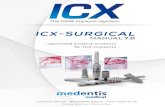 ICX-SURGICAL - medshop.ee file4 Customer service: +49 (0)2641 9110-0 · Explanation of the colour coding of the ICX drills ICX-plus drills for implant diameter 3.45 belong to the YELLOW