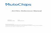 AC781x Reference Manual - autochips.com · AC781x Reference Manual General AutoChips Confidential © 2013 - 2018 AutoChips Inc. Page 3 of 348 This document contains information that