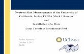 Neutron Flux Measurements of the University of California ...web.mit.edu/NRL/www/TRTR 2015 Editing Folder/Fri_1c_Hennessy.pdf · Neutron Flux Measurements of the University of California,