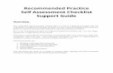 Recommended Practice Self Assessment ... - CoderDojo Katakata.coderdojo.com/images/e/ea/SupportGuideforRPSelfAssessmentCheck-list_(1).pdf · Recommended Practice Self Assessment Checklist