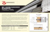 SYSTEM RAINSCREEN ATTACHMENT - knightwallsystems.com · Adjustable + Versatile + Engineered = Simple ... *Maximum allowable spacing and dead load (weight of cladding) is based on