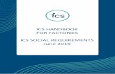 ICS Handbook for Factories ICS Social Requirements - tuv.com · to introduce the to auditors, review the audit scope, to explain the audit procedures to be performed, identify the