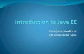 Enterprise JavaBeans EJB component types - klevas.mif.vu.ltdonatas/PSArchitekturaProjektavimas/slides/JavaEE/12... · Introduction to EJB 19 Passivation of a stateful bean. Introduction