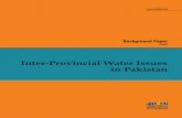Inter-Provincial Water Issueswaterinfo.net.pk/sites/default/files/knowledge/Background Paper - Inter-Provincial... · R ecent floods during the summer of 2010 and the ensuing deaths