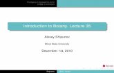 Introduction to Botany. Lecture 35 - ashipunov.infoashipunov.info/shipunov/school/biol_154/2010_2011/lec_35.pdfLiliidae, or monocots Orchidaceae— orchid family Cyperaceae—sedge