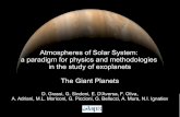 Atmospheres of Solar System: a paradigm for physics and ... · Giant Planets as 'analogues' of exoplanets For their radius and mass, giant planets of the solar system represents an