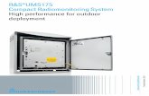 R&S®UMS175 Compact Radiomonitoring System · Customer-specific software applications made possible by the system's open interfaces Integrated powering and control of external components