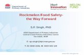 Rockmelon Food Safety- the Way Forward · Melon Grader Environmental monitoring- potential pathogen harbourage sites. Name of program Microbiological survey • Fruit and environmental