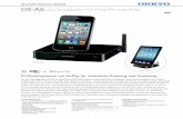2012 NEW PRODUCT RELEASE DS-A5 Dockingstation für iPod ... · AirPlay, das AirPlay-Logo, iPad, iPhone, iPod, iPod classic, iPod nano, iPod shuffle und iPod touch sind eingetragene