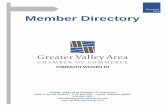 December 2018 Member Directory - files.constantcontact.com · December 2018 Member Directory Greater Valley Area Chamber of Commerce 2102 S. Broad Avenue – P.O. Box 205 – Lanett,