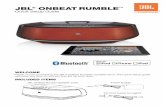 JBL OnBeat RumBLe · Quick Setup Guide JBL® OnBeat RumBLe™ WeLcOme Thank you for purchasing the JBL ® OnBeat Rumble ™ speaker dock. This quick setup guide will show you how