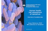 Human health risk assessment of nanosilver - bfr.bund.de · • -Christensen et al, (2010) Nano-silver, feasibility and challenges for human health risk assessment based on open literature,