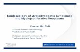 Epidemiology of Myelodysplastic Syndromes and ...· Epidemiology of Myelodysplastic Syndromes and