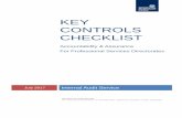 KEY CONTROLS CHECKLIST - strath.ac.uk · Key Controls Checklist Page 1 1. Introduction 1.1 This Key Controls Checklist (“the Checklist”) has been developed by the Internal Audit